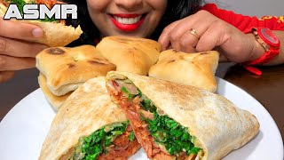 CHICKEN SHAWARMA ASMR & MANAKEESH ASMR MUKBANG | ARABIC FOOD ASMR EATING (No Talking)