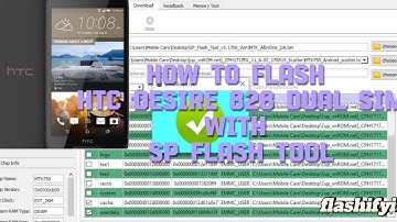 How to Flash Your HTC Desire 828 Dual Sim with sp flash tool | flashifyit