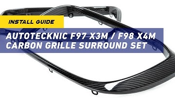 Autotecknic F97 X3M Carbon Grille Surround Set DIY