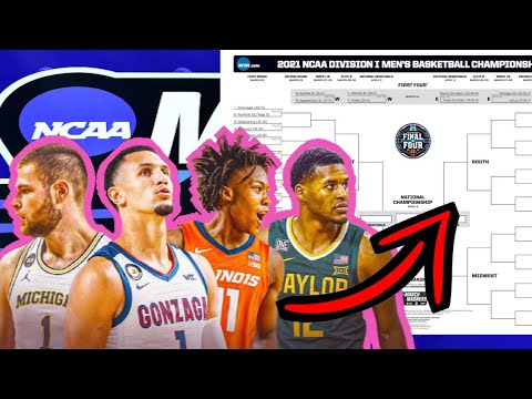 2021 NCAA Tournament Bracket Predictions! Filling Out The PERFECT Bracket! [MAJOR UPSETS?!?!]