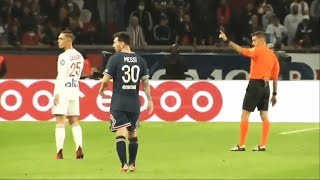 Rare Footage of Lionel Messi Reaction to being Substituted PSG vs Lyon