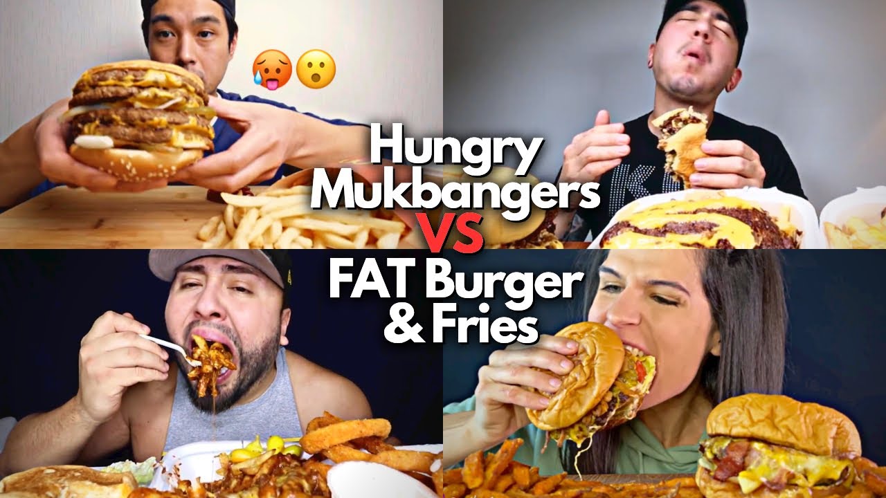 FAST Food Battle!! 🥊🍔🍟 *Burger And Fries Mukbang Compilation*