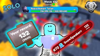 I BEAT WAVE 132+ WITH RANK 8 | SOLO TO TOP SEVER ENDLESS NIGHT 17 | TOILET TOWER DEFENSE