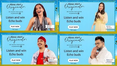 Amazon Alexa quiz Answers, answer and Win Echo Buds, Quiz on July, Alexa start original quiz