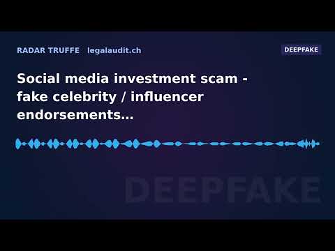 Social media investment scam — fake celebrity / influencer endorsements