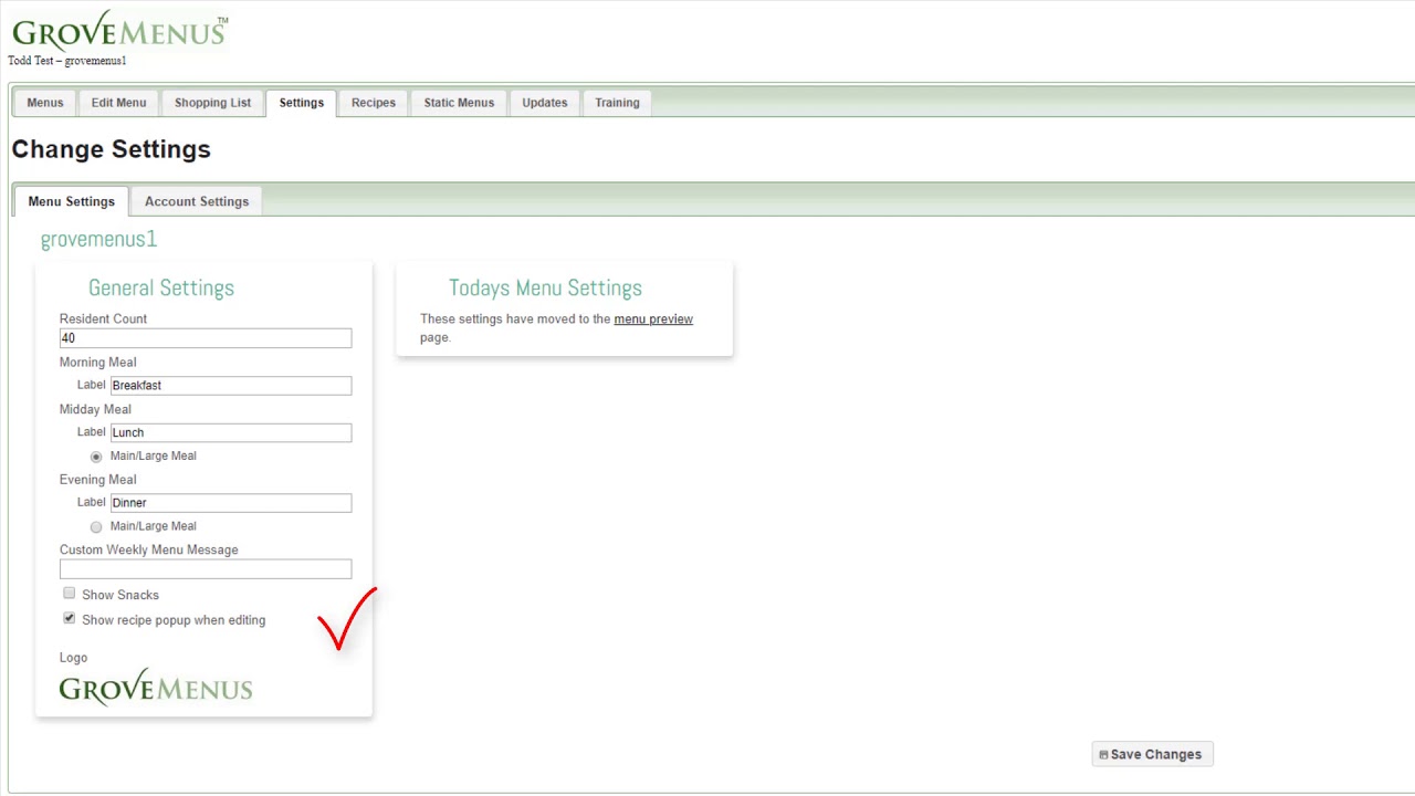 settings overview - YouTube