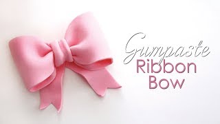 Gumpaste / Fondant Ribbon Bow Tutorial for Cakes