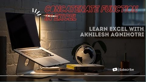 Excel Concatenate Function | Excel Formula | Excel Function | Microsoft Excel Tutorial