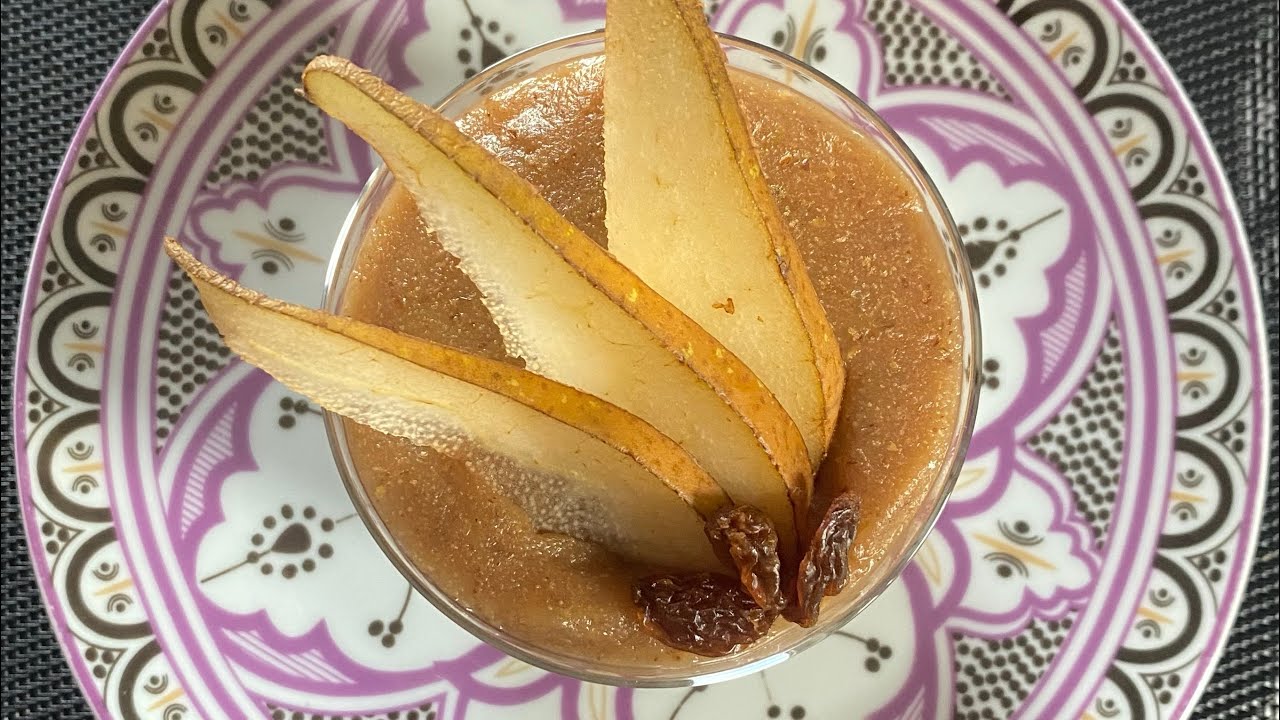 DESSERT DI PERE LIGHT-senza grassi, zucchero e glutine/DESSERT WITH PEARS/POSTRE DE PERAS DIETETICO