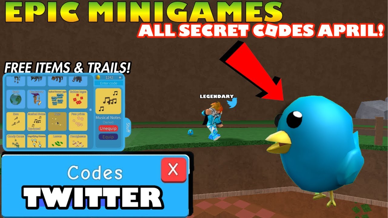 Epic Minigames Roblox Codes 2020 April