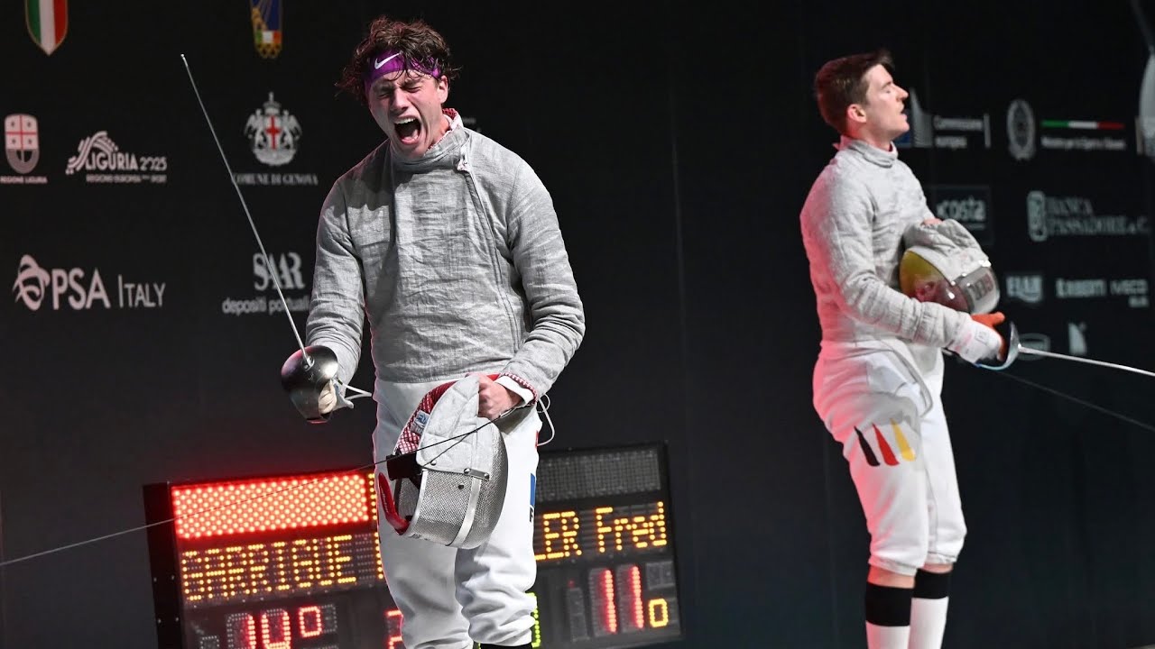 Genova 2025 European Championships SEMIFINAL | Garrigue v Kindler | Men Sabre Individual 2025