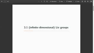 Infinite-dimensional geometry 3.1. (infinite-dimensional) Lie groups