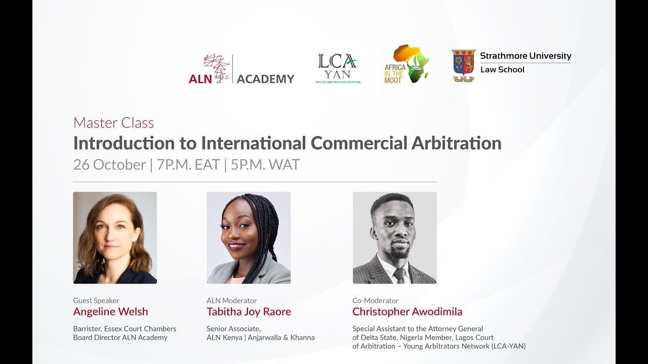 MasterClass | Introduction to the International Commercial Arbitration ...
