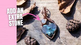 Adding an Extra Stone to a Pendant | Wire Wrapping Tutorial