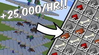 Granja de Mobs (+25,000 Items/Hr) +7,000 Pólvora/H - Con Item Sorter - Minecraft Java Edition 1.21 🧱