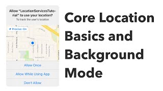 iOS Core Location Basics and Background Mode screenshot 3