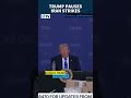 Donald Trump Pauses Iran Strikes, Signals Talks Progress But Warns On Nuclear Red Line