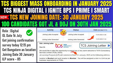 😱TCS BIG CHANGE JOINING CRITERIA, FIRST SENDING JOINING CONFIRMATION SURVEY THEN JOINING LETTER MAIL