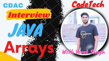 What is Array ? |Most Important Interview Questions in JAVA|CDAC| CodeTech |Vivek Singh|