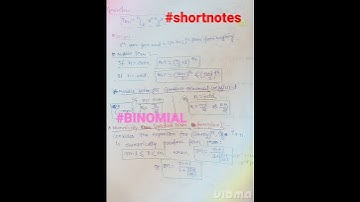 Best short notes📒📒 of binomial theorem😱 #shorts #short #viral #jee  link in discription