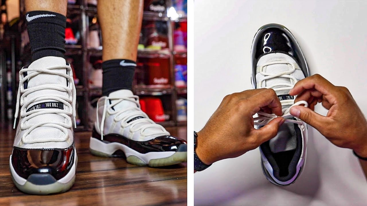 how to lace up jordan 11 concord