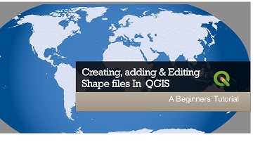 How to create, add and edit shape files in Qgis.  || A beginner