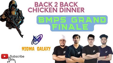 NIGMA GALAXY B2B CHICKEN DINNER | BMPS GRAND FINALE | BGMI IQOO