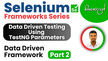 Selenium Frameworks | Data-Driven | PART -2 | Using TestNG Parameters for Data driven testing