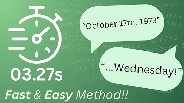 Find the weekday of any date in SECONDS! | WeekdayWidget Tutorial