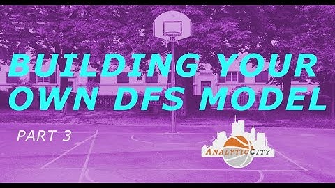 Making Your First Adjustment/Inputting New Data. (Building Your OWN DFS Model Part 3)