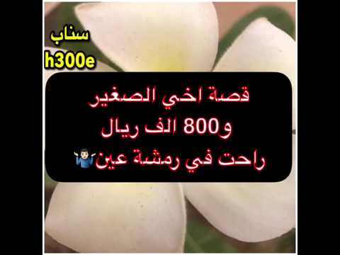  قصة اخي الصغير و الف ريال راحت في رمشة عين