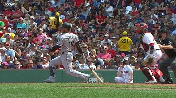 CWS@BOS: Moncada rips a single into right field