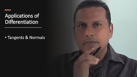 Tangent and Normal Lines to Curves