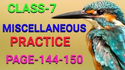 Miscellaneous Practice Solutions|Class 7 Grammar Question Bunch 2024|Page no 144-150