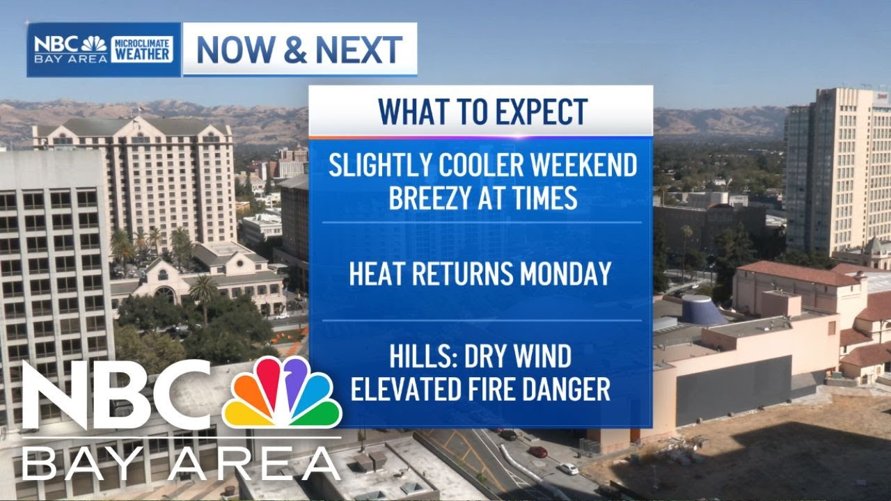 Bay Area forecast: Slight weekend cooling, heat returns next week - YouTube