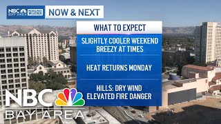Bay Area forecast: Slight weekend cooling, heat returns next week