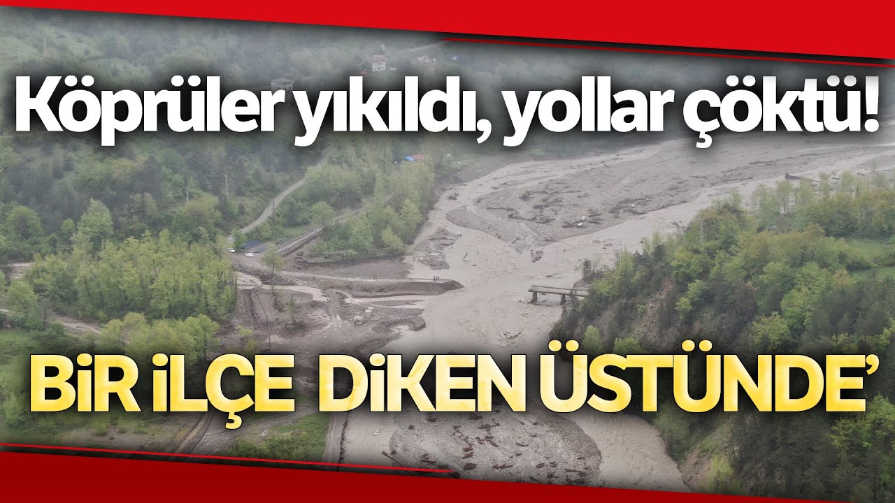 Kastamonu’da Üçüncü Kez Sel Afeti Yaşandı, Köprüler Yıkıldı, Yollar Çöktü