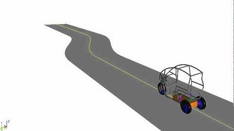 Dynamics of 3-Wheeled Vehicle: Universal Mechanism Demo