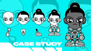 Designing Y2K Mascot Characters in Illustrator
