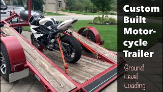 Custom Built EasyLoad Motorcycle Trailer | Ground Level Loading