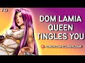 Dom lamia queen cuddles you in her coils  tongue flutter  kisses  mommy asmr gf comfort sleep aid