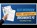 📘 SLST ইন্টারভিউর জন্য প্রয়োজনীয় ডকুমেন্টস | SLST Interview Important Documents Checklist 2025 ||