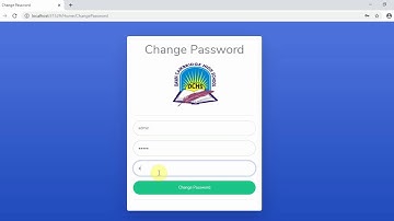 School Management System Part 121 Password Change Form in C# C Sharp ASP NET MVC