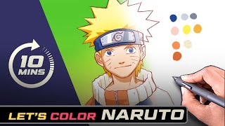 How to Color Naruto  (in 10 minutes!) by Trent Kaniuga 5,192 views 11 months ago 11 minutes, 14 seconds