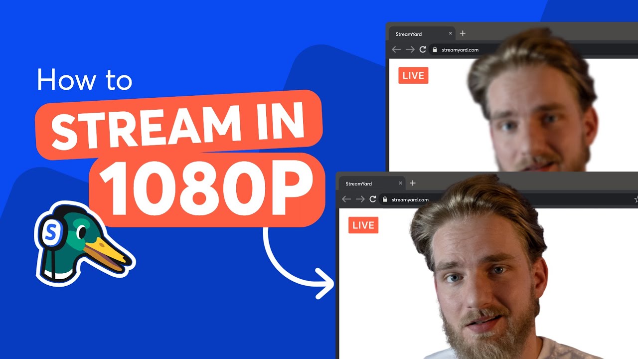 How to Stream In 1080p with StreamYard