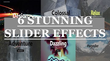 6 Animated Image Slider | Responsive Image Slideshow