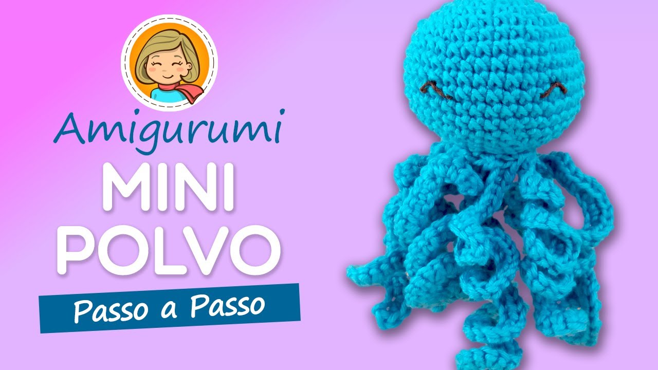 Mini Polvo - Amigurumi Passo a Passo - Por Glê Negri
