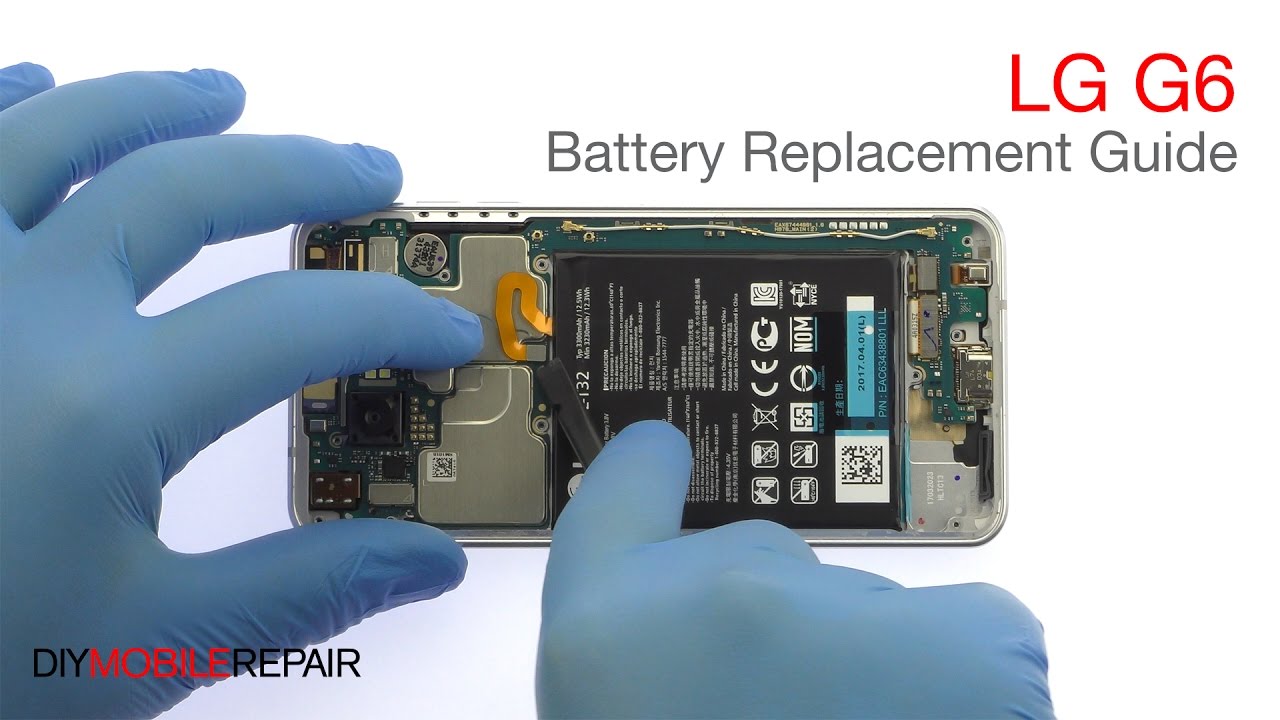 LG G6 Battery Replacement Guide - DIYMobileRepair - YouTube
