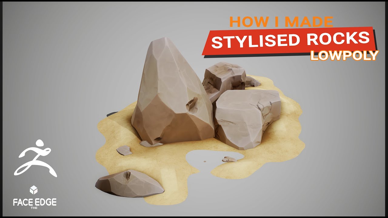 sculpting stylized rocks zbrush