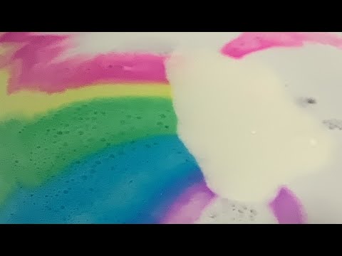 Miniu for kids rainbow cloud bath bomb - RELAXING VISUAL ASMR